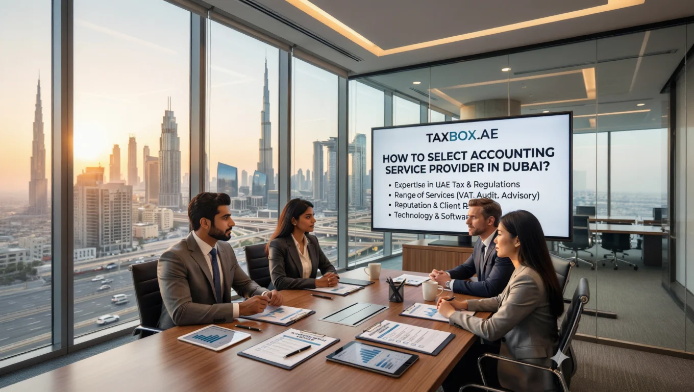 how to select account firm in dubai